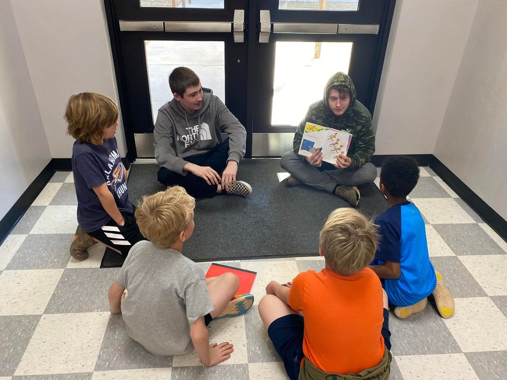 FCCLA Students Reading